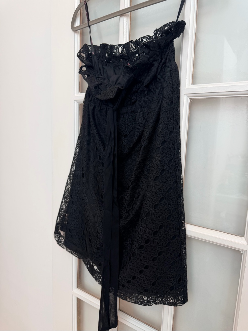 Vintage Betsey Johnson Y2K 90’s Whimsigoth Lace Strapless Bow Dress Size 2 XS - Picture 6 of 13